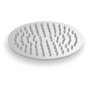 Alcachofa de ducha Rociador Ducha tipo lluvia 20CM redondo Acero inoxidable Rociador lluvia cabezal de ducha efecto lluvia 1/2