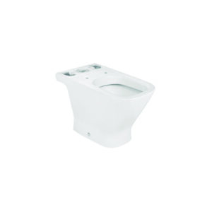 Roca - Taza para inodoro con salida a suelo - Serie The Gap Square , Blanco