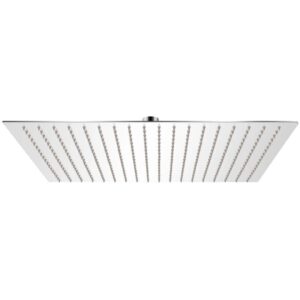 Cabezal de ducha cuadrado efecto lluvia acero inoxidable 50x50 - Plateado