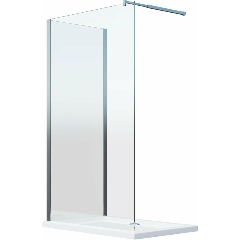 Cabina de ducha de 8 mm doble vidrio angular reversible H. 200 - 98-100 + 88.5-90.5 cm