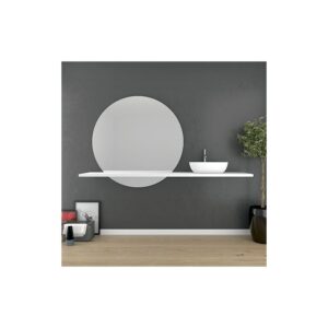 Encimera para baño de 2cm SOLID SURFACE de resina con carga mineral Varias medidas y colores 121x46cm
