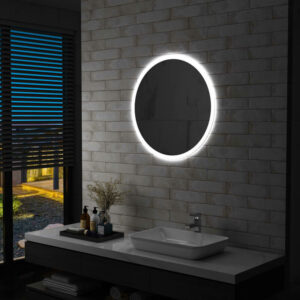 Espejo de baño con LED 70 cm - Plateado