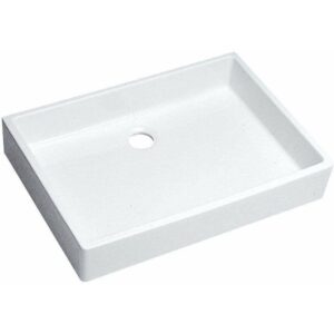 Fregadero de banda de 14cm con borde recto, 500x400mm