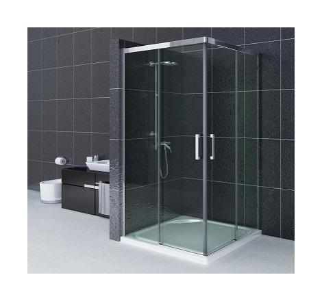 Mampara de ducha Angular Antical 2 hojas fijas + 2 hojas corredera Salada 90x140cm