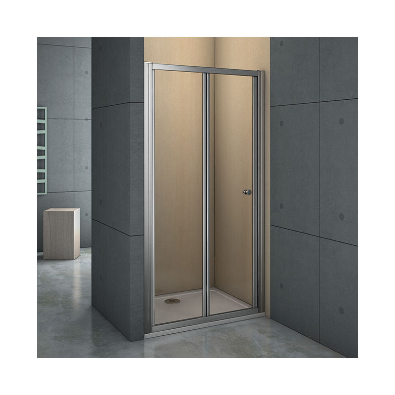 Mamparas Puerta Abatible Pantalla de Ducha 6mm cristal para 80x185cm