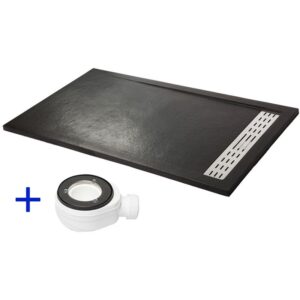 Plato de ducha extraplano PREMIUM Negro Ral 9005 70x160