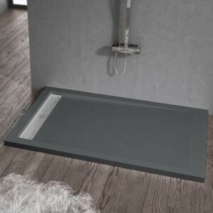 Plato de ducha resina ELITE ANTRACITA 90x130 cm