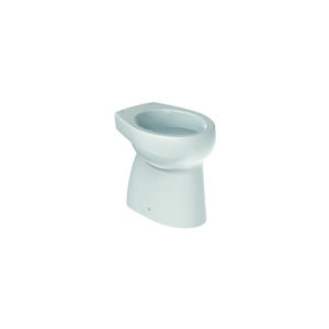 ROCA Inodoro infantil de porcelana con salida a suelo y fondo plano - Serie Baby , Blanco