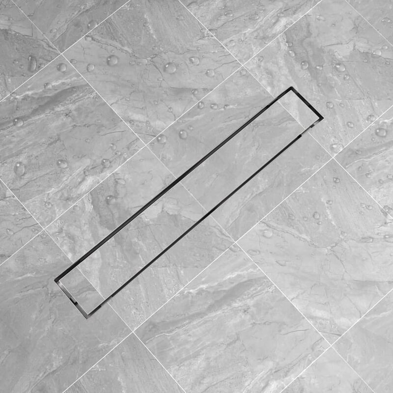 vidaXL Desagüe Lineal de Ducha de Acero Inoxidable 730x140 mm