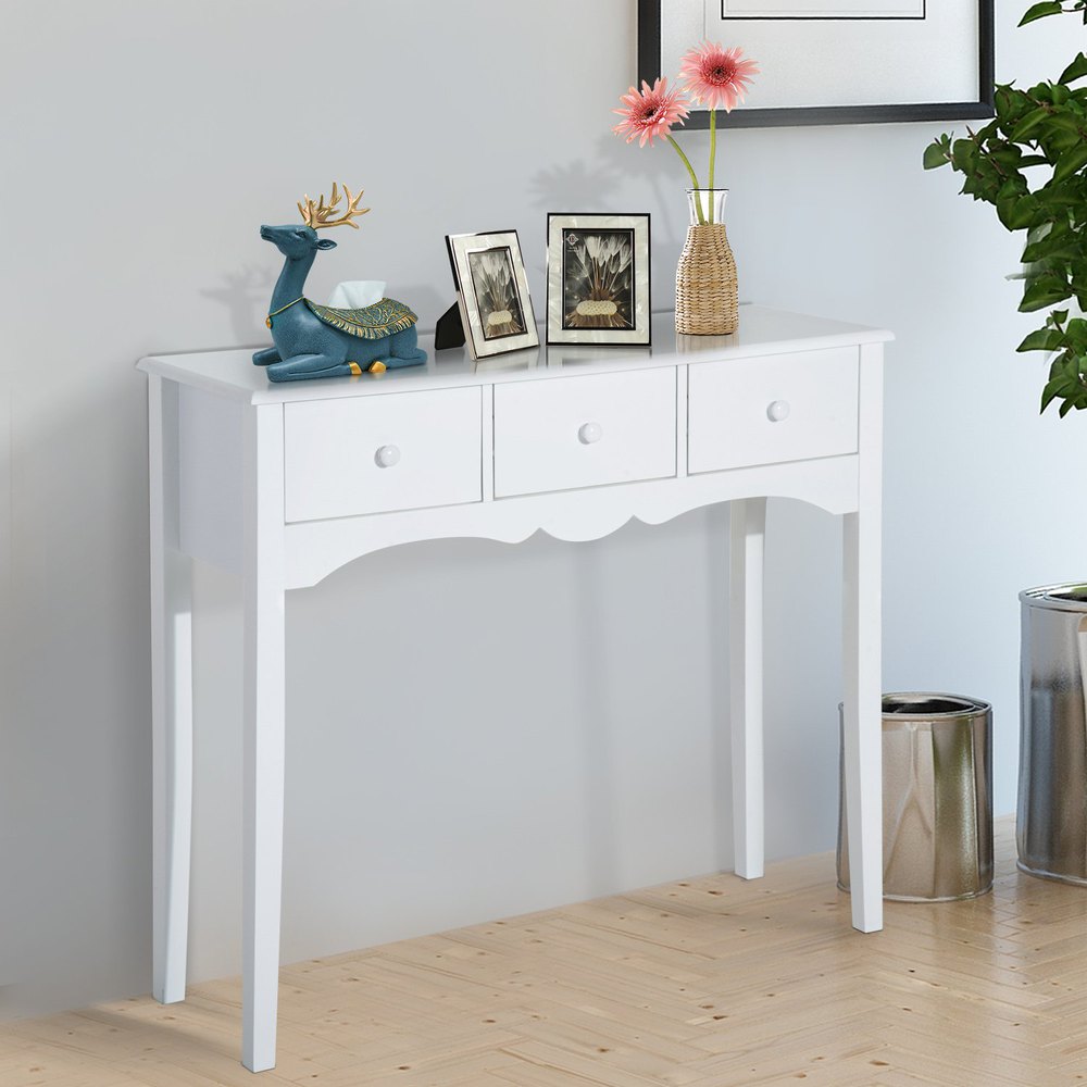 Homcom Mesa Recibidor Con 3 Cajones One Size - Imagen 2
