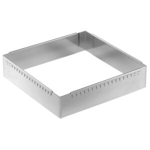 De Buyer Molde Patisserie Frame Steel Adjustable Square 20-37 Cm One Size Grey