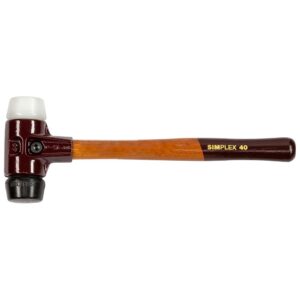 Halder Martillo Simplex Cara Suave 40 Caucho/nylon One Size Brown / Red