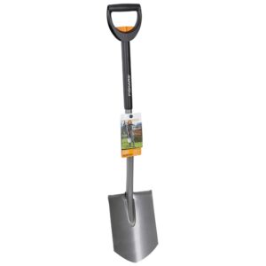 Fiskars Pala De Jardín Telescópica En Punta One Size Black / Grey / Orange