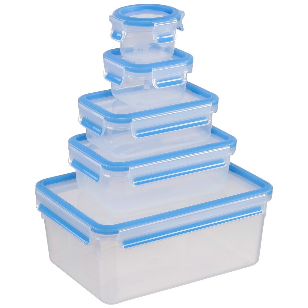 Emsa Food Clip&close 5 Unidades One Size Clear / Blue