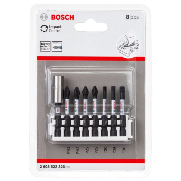 Bosch Impact Control 50 Mm 8 Unidades One Size Black / Silver