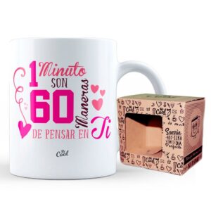Mr. Cool Taza 1 Minuto Son 60 Maneras De Pensar En Ti One Size White