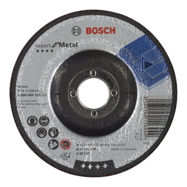 Bosch Abrasivo De Metal 125 X 6 Mm One Size Black