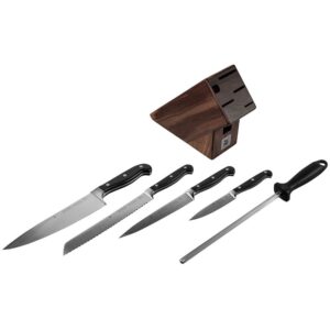 Wmf Bloque De Cuchillos Equipado Spitzenklasse Plus 6 Piezas One Size Black / Silver