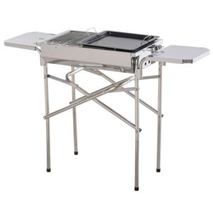Outsunny Barbacoa De Carbón Plegable 104 X 30 X 68 Cm One Size