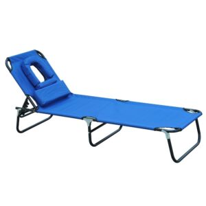 Outsunny Tumbona Reclinable Y Plegable 190x56x28 Cm One Size