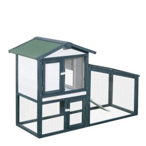 Pawhut Conejera De Madera Exterior One Size