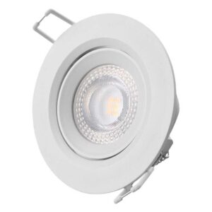Edm Downlight Led Empotrable 5w 3200k One Size White