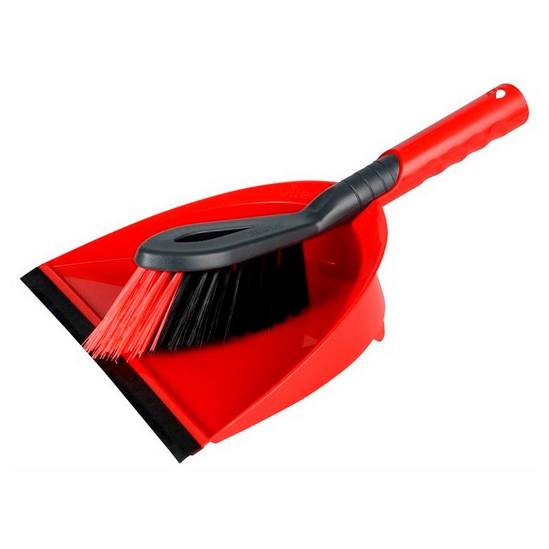 Vileda Cepillo Y Recogedor One Size Black / Red