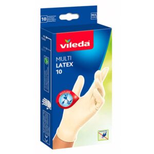 Vileda Guantes Látex 145942 10 Unidades M-L White