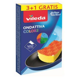 Vileda Estropajo 159534 4 Unidades One Size Yellow / Orange