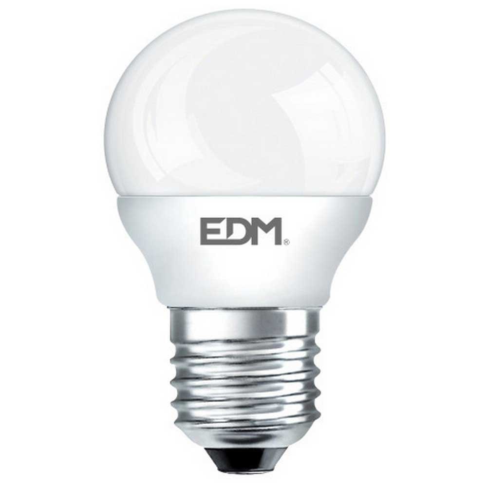 Edm Bombilla Esferica Led E27 7w 600 Lumens 3200k One Size White