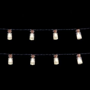 Luca Guirnalda Jarron 10 Bombillas 1.2 M One Size Black / Clear