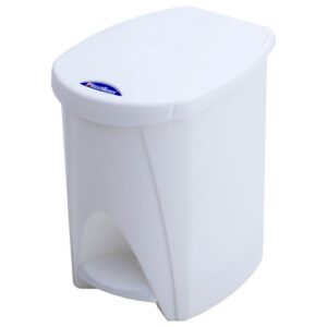 Plastiken Cubo De Basura Con Pedal 7l 26x20x29 Cm One Size White