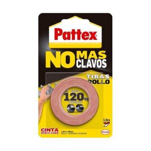 Pattex Cinta Adhesiva Dos Caras No Mas Clavos 19 X 1.5 Mm One Size