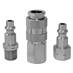 Mota Herramientas Conectores Aire A100 1/4´´ 3 Piezas One Size Silver