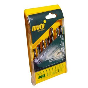 Mota Herramientas Brocas Combinadas Mcj9 5-8 Mm 9 Unidades One Size Yellow / Silver
