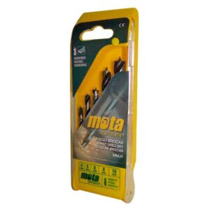 Mota Herramientas Brocas Madera Mmj5 4-10 Mm 5 Unidades One Size Yellow / Silver