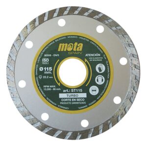 Mota Herramientas Disco De Diamante Turbo Ss230p 230x22.23 Mm One Size Silver / Green / Yellow