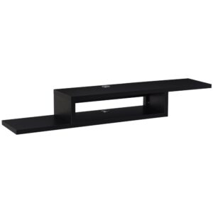 Homcom Mueble Tv Flotante De Pared Tv 60 One Size