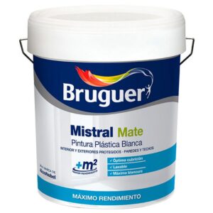 Bruguer Pintura Plástica Interior Y Exterior 5056360 4l One Size Mate White