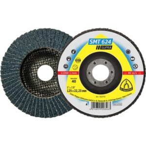 Klingspor Smt 624 Supra 125 Grano 40 Curvo 12 One Size Black