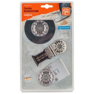 Fein Cuchillas Sierra Starlock Renovation 3 Unidades One Size Silver / Black