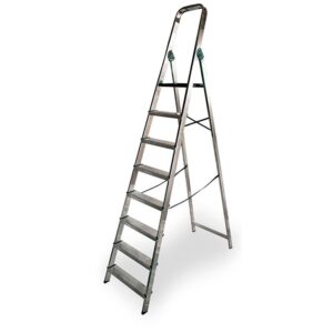 Edm Escalera Aluminio 8 Escalones One Size Silver / Black