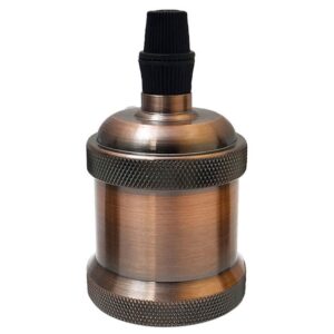 Edm Portalámparas Vintage E27 60w One Size Bronze