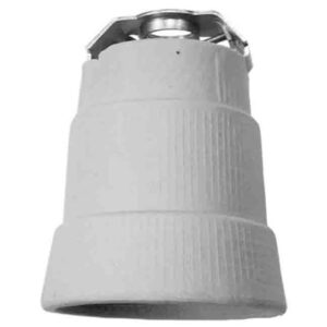 Solera Portalámparas Porcelana Goliat E40 One Size White
