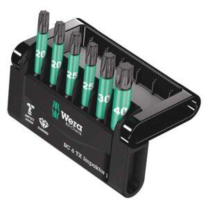Wera Puntas Destronillador Tx Impaktor 1 6 Piezas One Size Green / Black