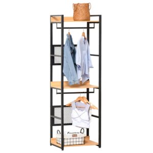 Homcom Perchero Con 3 Estantes Y 2 Barras One Size