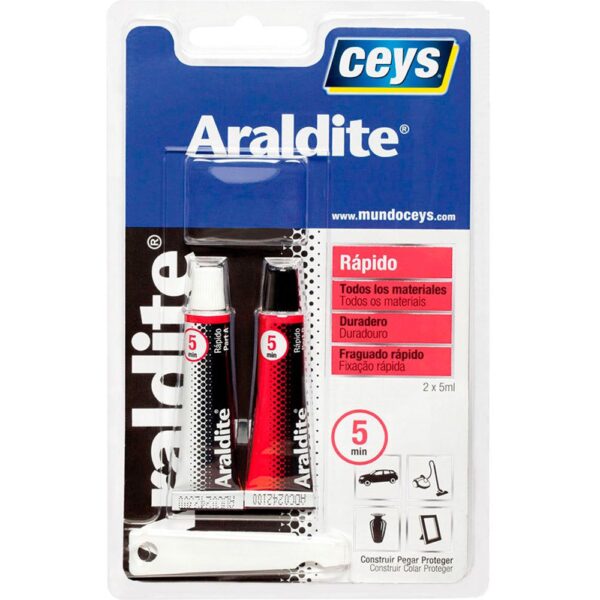 Ceys Adhesivo Araldite 2x5ml One Size White / Black
