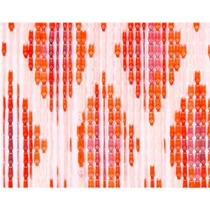 Edm Cortina Cadena Rombos Plásticos 33 Tiras 90x210 Cm One Size Red / Orange