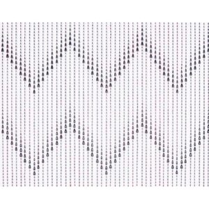 Edm Cortina Perla Plástico 48 Tiras 90x200 Cm One Size Black