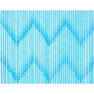 Edm Cortina Perla Plástico 48 Tiras 90x200 Cm One Size Blue